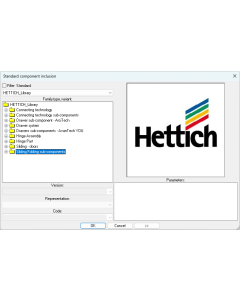 TopSolid'Wood Hettich Parametric Library
